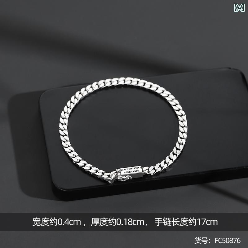 ブレスレット ジュエリー ラグジュアリー メンズ シルバー ブレスレット シングルで 寛大な ジュエリー カップルが ボーイフレンドに 送る 実用的な 誕生日 プレゼント