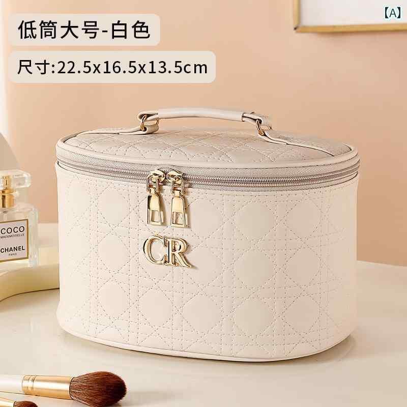 化粧 ポーチ バッグ 収納 大容量の 化粧 品 袋 ポータブル 旅行用 女性用 2025年 高級 ハンドヘルド ピンク ブラシ 収納 バッグ(4.0)