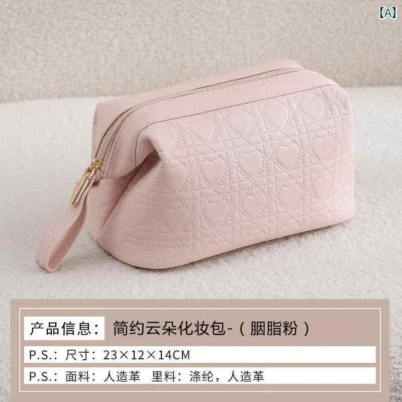 化粧 ポーチ バッグ 収納 大容量の 女性用 化粧 品 バッグ 2025年 高級 ポータブル 携帯用 収納 仕切り..