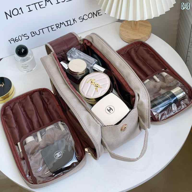 化粧 ポーチ バッグ 収納 大容量 女性用大容量 コスメポーチ 持ち 運びに 便利 旅行用 2025年 メイク ..