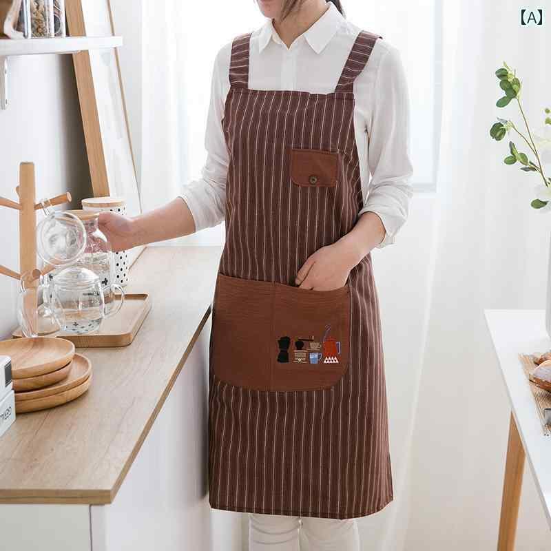 Sommelier Aprons - キッチン用 エプロン 年 韓国 家庭用 防水 防 油 エプロン レディースキッチン ファッション ベーカリーレストラン 作業 大人 ウエスト