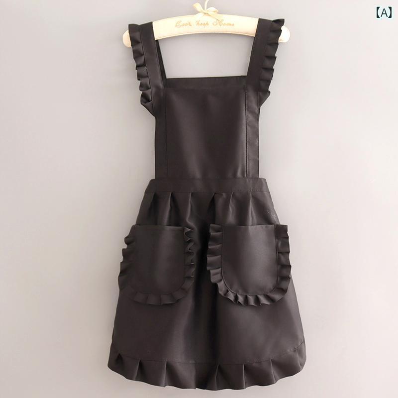 キッチン用 エプロン キッチン用 防水 エプロン 2025年 新型 ネット かわいい 絵 マニキュア 作業着 耐 油 家庭用 調理 女性