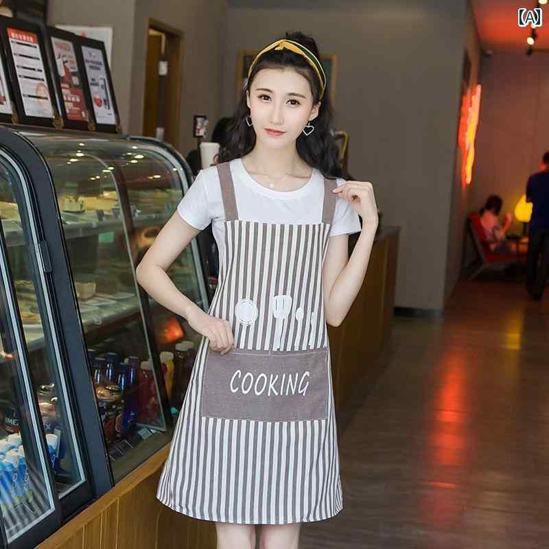 キッチン用 エプロン 女性用 エプロン 家庭用 キッチン 年新 スタイル 防水 防 油 通気性 仕事用 おし..