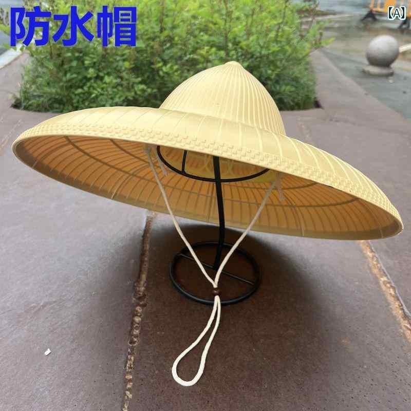 ハット 日焼け防止 サンハット 雨の 日用の 防水 帽子 雨や 日差しから 保護 でき メンズ レディースが..