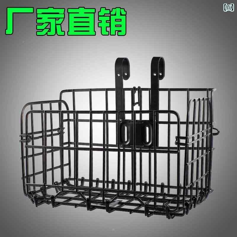 自転車 前かご バッグ 自転車 バスケット フロント 厚型 ハンギングバスケット マウンテンバイク リア ショッピング 棚 付き サイド