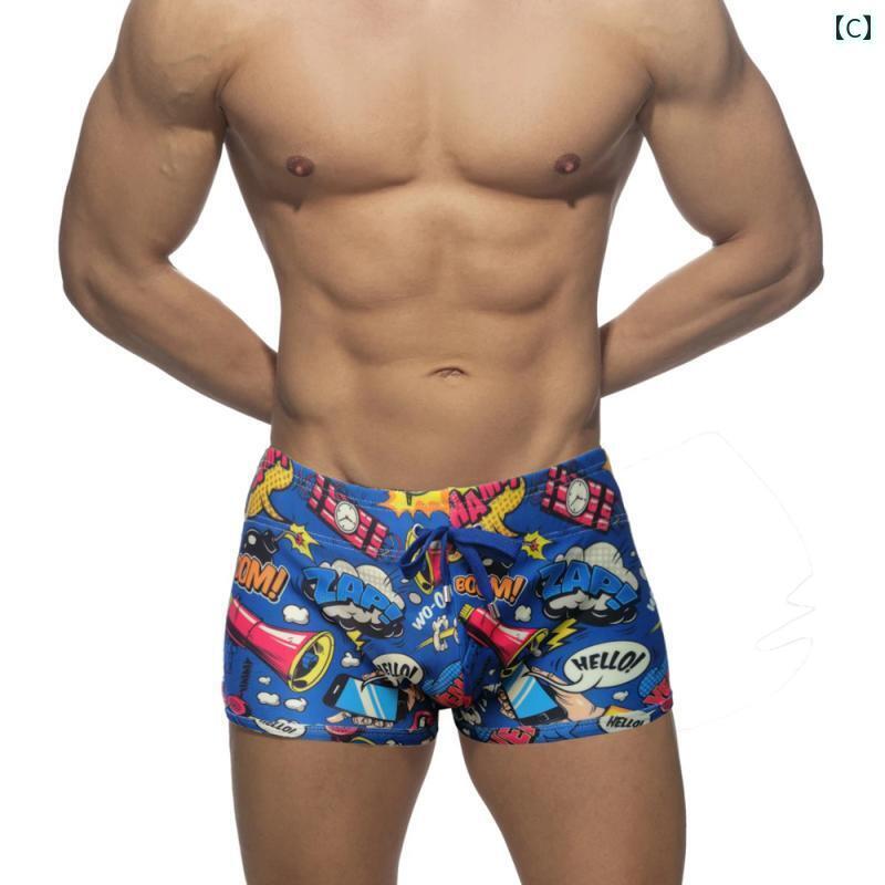 水着 スパッツ メンズ メンズ セクシー 水泳 パンツ ホワイト 水着 ビーチ ショーツ ボーイズ 大人用 ビキニ ボクサー ブリーフ