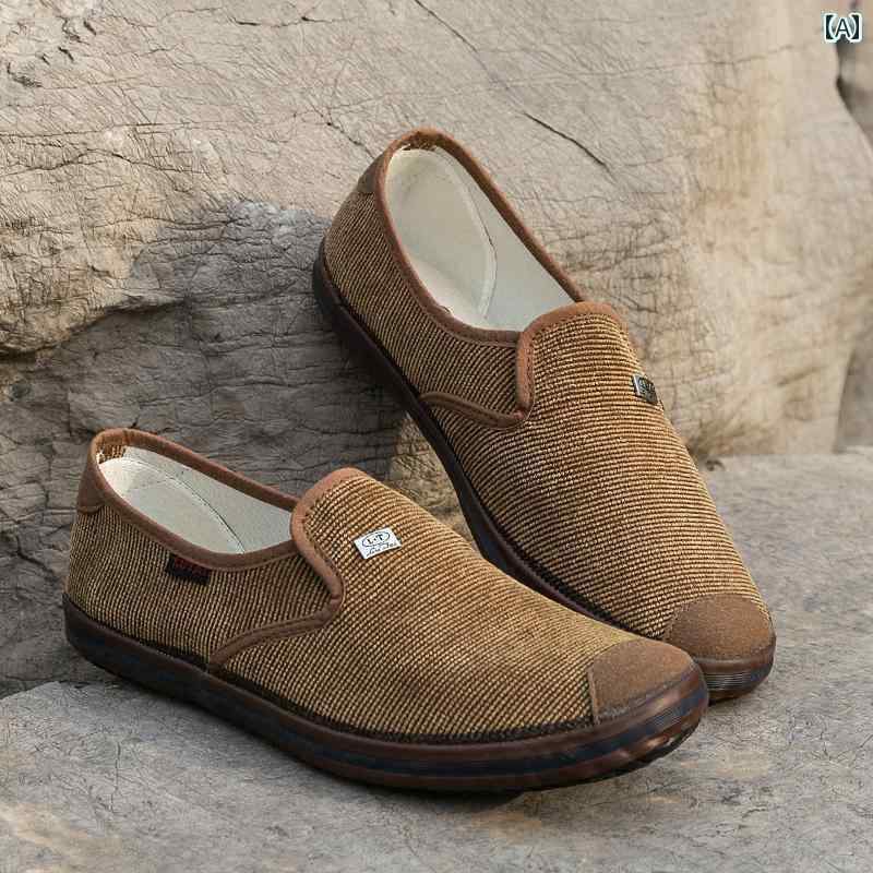 デッキシューズ メンズ シンプル ルタイ 布 靴 メンズ シングル シューズ カジュアル ソフト ソール 耐摩耗 ウォーキング な 労働