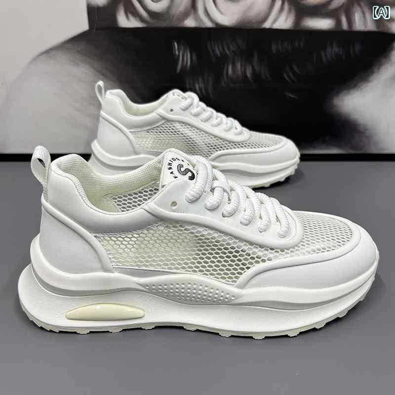 ウォーキング シューズ メンズ 大きいサイズメンズ シューズ 45 メッシュ 軽量 通気性 カジュアル スポーツ 46 大きめ サイズ 47 特大 白い 48