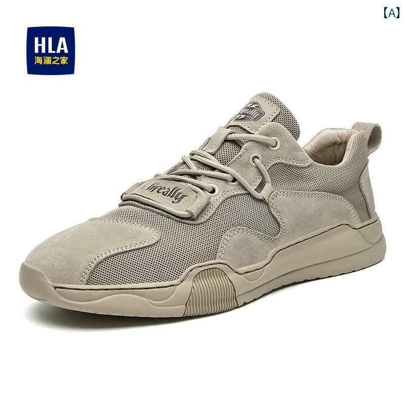 ウォーキング シューズ メンズ Heilan Home メンズシューズ 2025 春 メッシュ スポーツ シューズ 通気性 薄型 カジュアル メンズ レトロ ワークシューズ