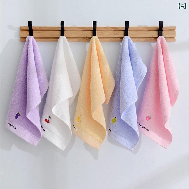 生地がいい ハンドタオル フェイスタオル 子供が 顔を 洗う コットンタオル 10 パック 綿のの 子供用 ..