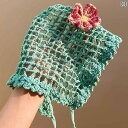 バンダナ おしゃれ ターバン ミント マンボ 海辺の 休暇の 緑の 三角の スカーフ レディース 高級 包 頭 田園 風 ヘア タイ ヘッド バンドの 写真