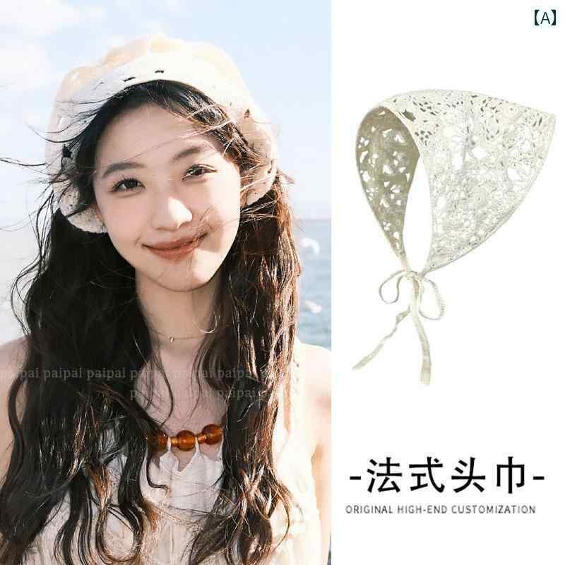 バンダナ おしゃれ ターバン フェアリー フジイ ツリー同 型 ヘッド スカーフ 三角 ニット フレンチ 田..