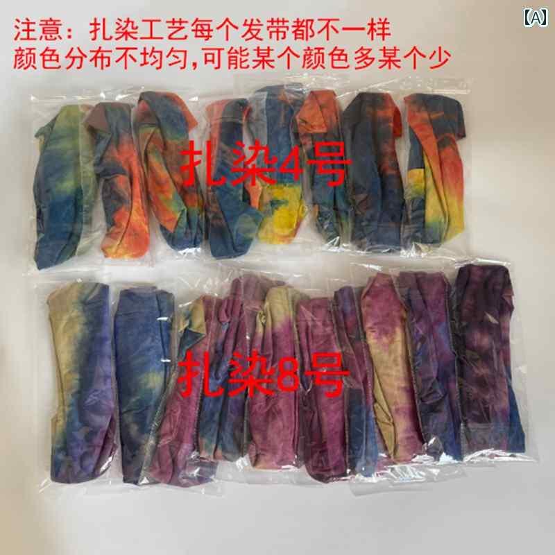 バンダナ おしゃれ ヘアアクセサリー 絞り 染め ヘッド バンド ネパール エスニックの つば 広 女性 ヒッピー スカーフ 白髪を カバー する スポーツ 制 汗