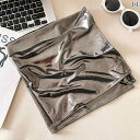 バンダナ おしゃれ ヘアアクセサリー ヘアーアクセサリ アメリカ ホット ガール シルバー トライアングル ヘッド スカーフ 女性 ミレニアム Y2K 高級大 スクエア ストリート スタイル シルクスカーフ