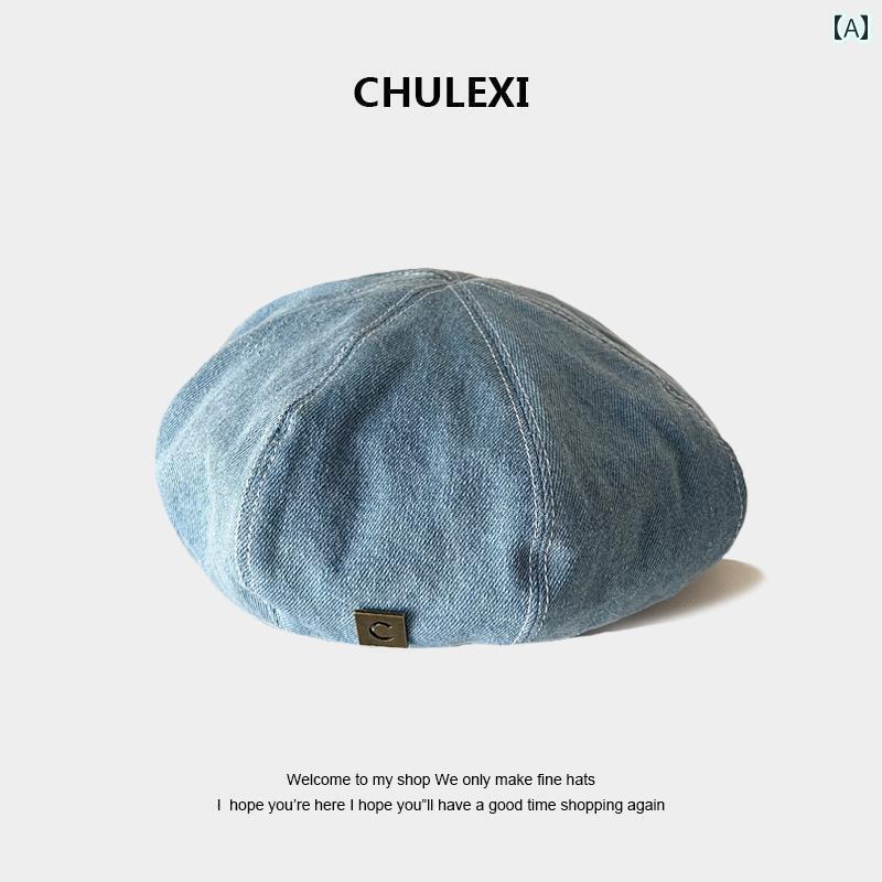 ベレー帽 おしゃれな レディース 風の ベレー 帽 女性用 秋 レトロ カウボーイ 画家 韓国 カジュアルで..