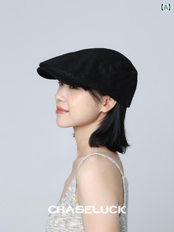 ベレー帽 おしゃれな レディース 帽子 レトロ プログレッシブ ハット レディース コーヒー 色の ベレー..