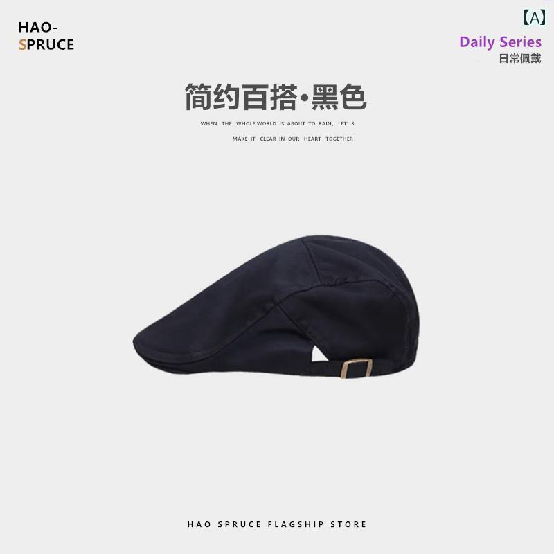 ベレー帽 おしゃれな レディース 黒 ベレー 帽 レディース 春秋 韓国 ダックビル キャップ 夏 レトロ フェイス スモールフォワード ハット