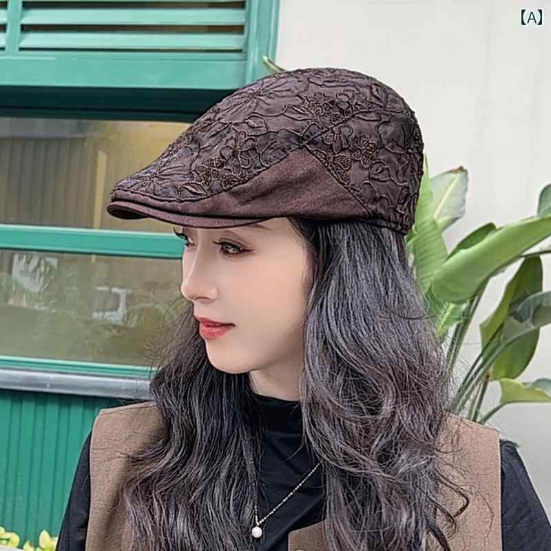 ベレー帽 おしゃれな レディース Qianjin 帽子 女性用 夏 2025 スタイルな高 価値小 顔 ファッション ダックビル レディース ベレー 帽