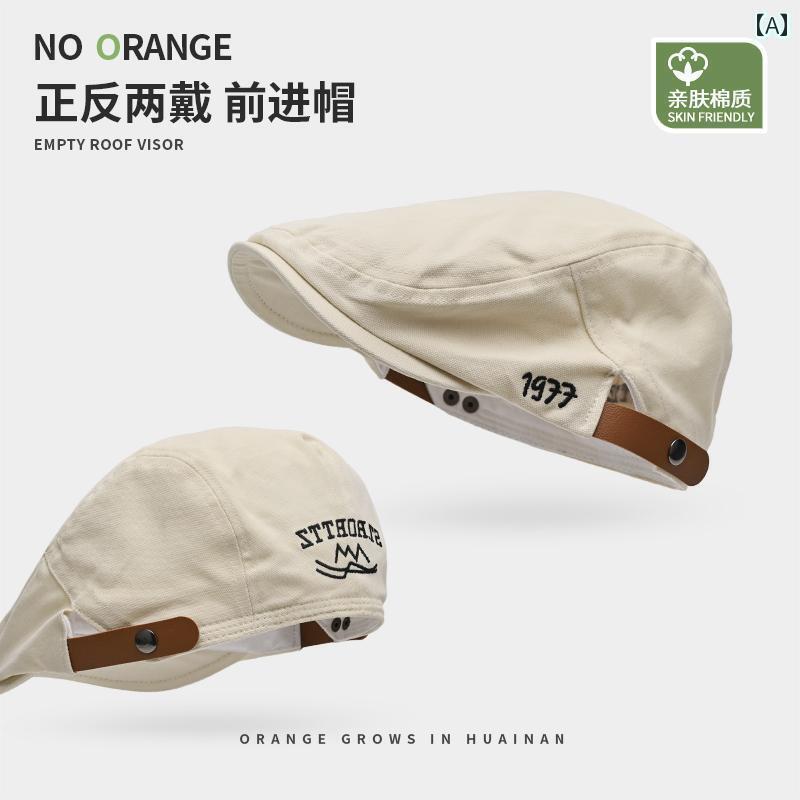 ベレー帽 かわいい キャップ 顔向き 白 ベレー 帽 メンズ ブリ ティッシュ レトロ プログレッシブ ハット キャスケット ペインター レディース ひさし キャップ