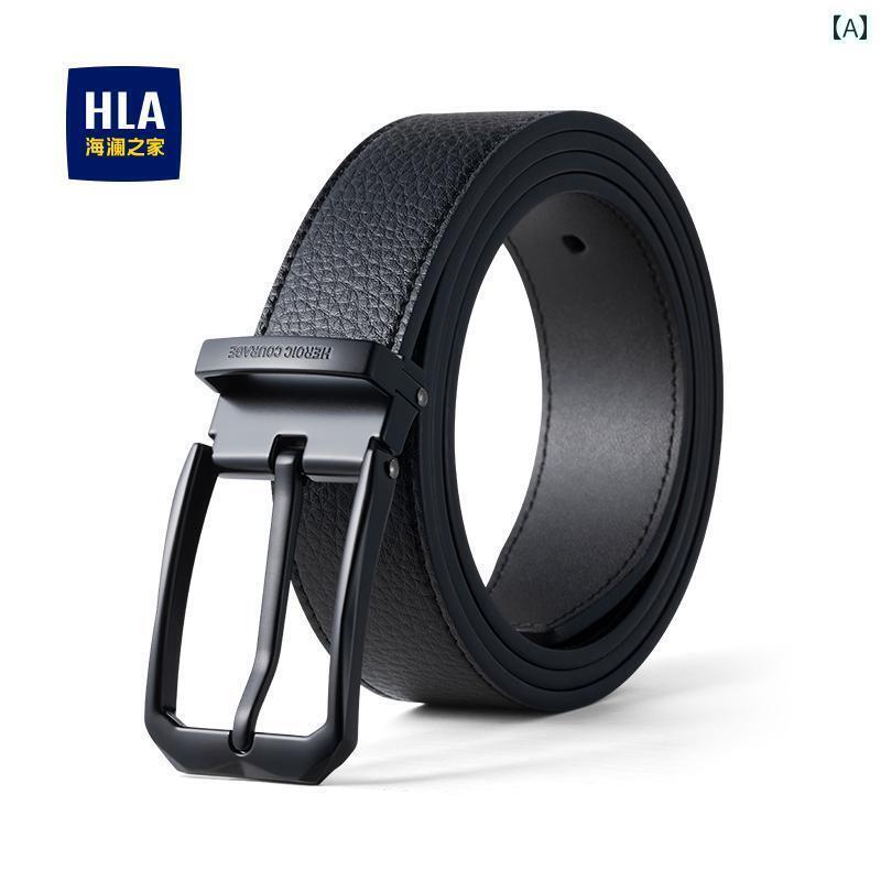 シンプル メンズ ベルト Heilan Home 革 ベルト ピン バックルベルト メンズ 2025新 向け 牛革