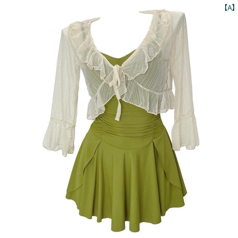 水着 ワンピース サマー 水着 レディース 2024 温泉 水着は お腹を カバー し 痩せて 太って 見える 美しい アップ 保守的で ハイエン..