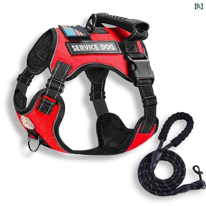 ハーネス リード ワンちゃん用 犬用 牽引 ロープ 大型 犬 用 防 爆 チェーン 中型 ゴールデンレトリバ..