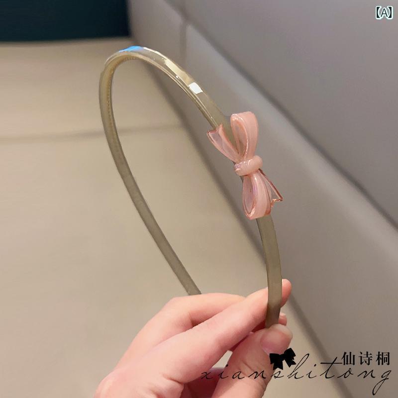 ヘッド アクセサリー バンド 2025年 子供用 リボン ヘッド バンド 女の子用 ヘア ミルク コーヒー 色 ..