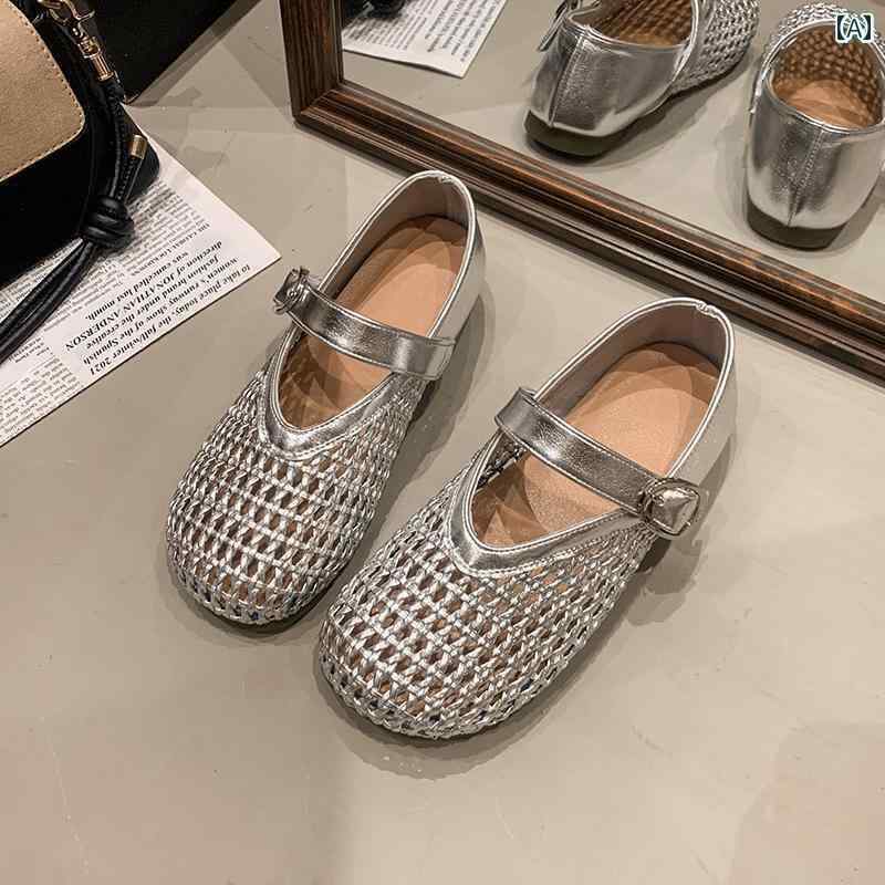 キッズ サンダル フィット感 女の子 革靴 2025 春の メリージェーン ソフト ソール プリンセス シューズ 子供用 夏 アウトドア 通気性 サンダル