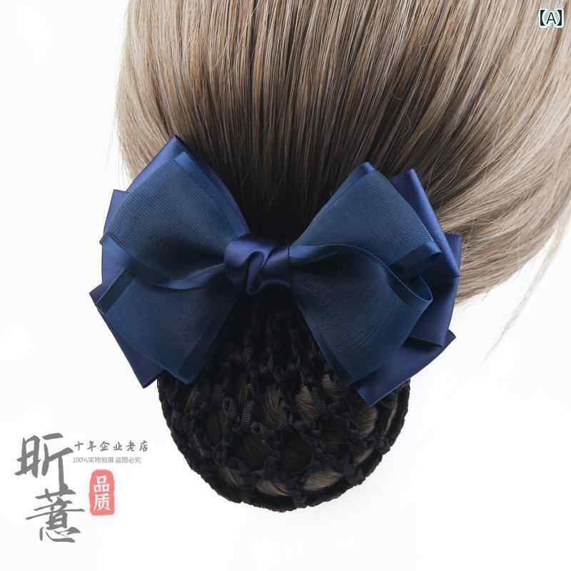 キュート ヘアアクセアリー ピン プロ ヘア フラワー 女性用お だんご アクセサリー 看護 師 シルク 糸..