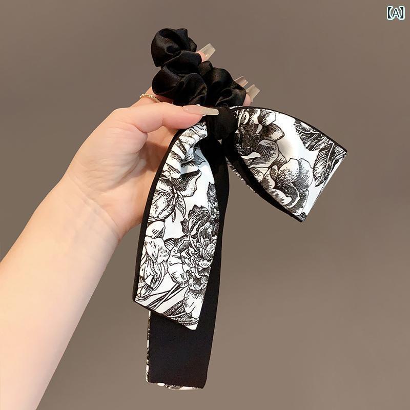 キュート ヘアアクセアリー ピン Jian Xiaoguoの な インクと クールな プリント パターンの ヘア バン..