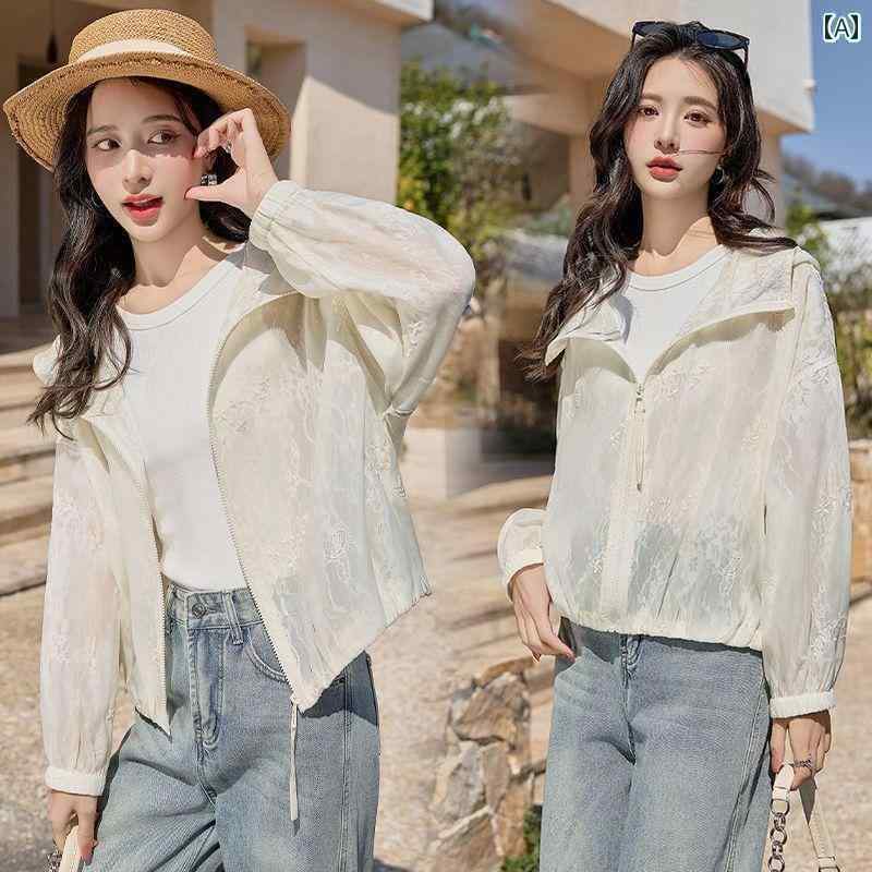 アウトドア ウェア レディース ジャカード 日焼け防止 服 レディース アウトドア カーディガン 2025 夏..