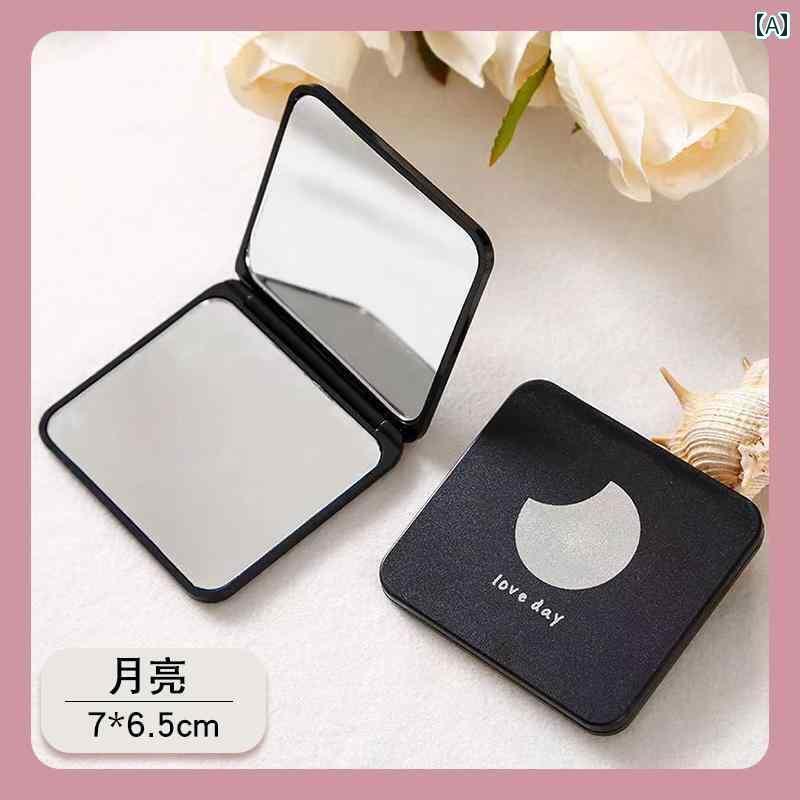 化粧鏡 かわいい 使いやすい 持ち 運びに 便利な 小型 ミラー。 かわいい 化粧 鏡 両面 ポータブル 学生 寮用 手持ち 折りたたみ ミラー 女子 用品。