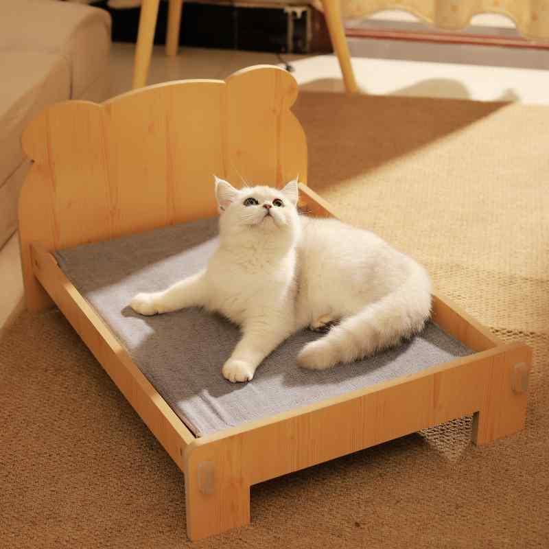 ペット 寝具 ハウス 夏用 猫 ベッド 犬 ペット 専用 子猫用 木製 子犬用 ヴィラ 睡眠用 プリンセス
