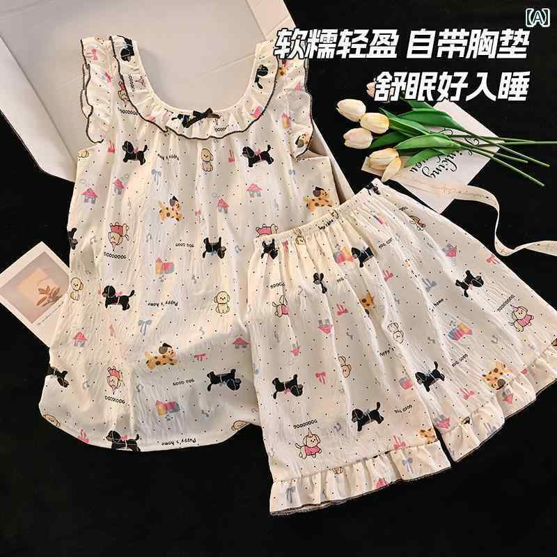 子供 パジャマ かわいい 女の子 夏用 パジャマ 綿 半袖 薄手 ソーセージ 犬 柄 大きいサイズ 子供用 家..