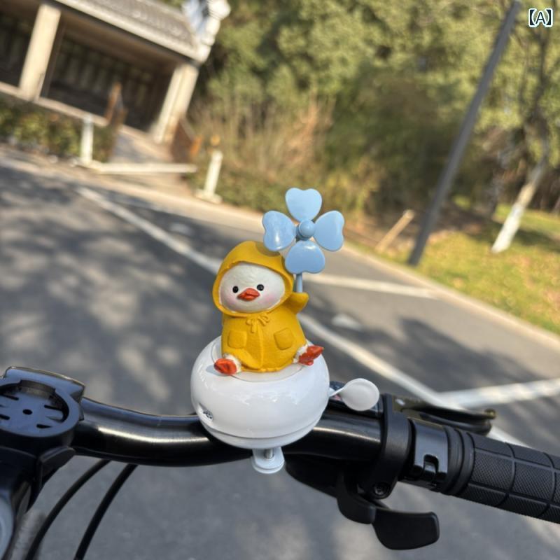 自転車 ベル アクセサリー 小さい 黄色い アヒルの 自転車 ベル ハンド ラインストーン ルメタル mmの ..