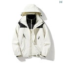 アウトドア かっぱ レインウェア メンズ レディースの 秋冬 ジャケット 取り外し 可能 3 イン 1 ツーピース セット 防風 防水 アウトドア 登山 服