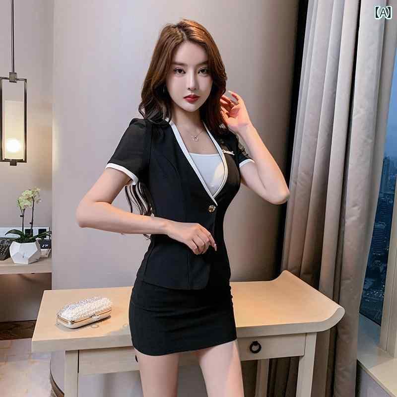 女性用 仕事服 ビジネス 女性用 スーツ 夏 ホテル フロント デスク プロな 服装 お姫様 スタイル フッ..