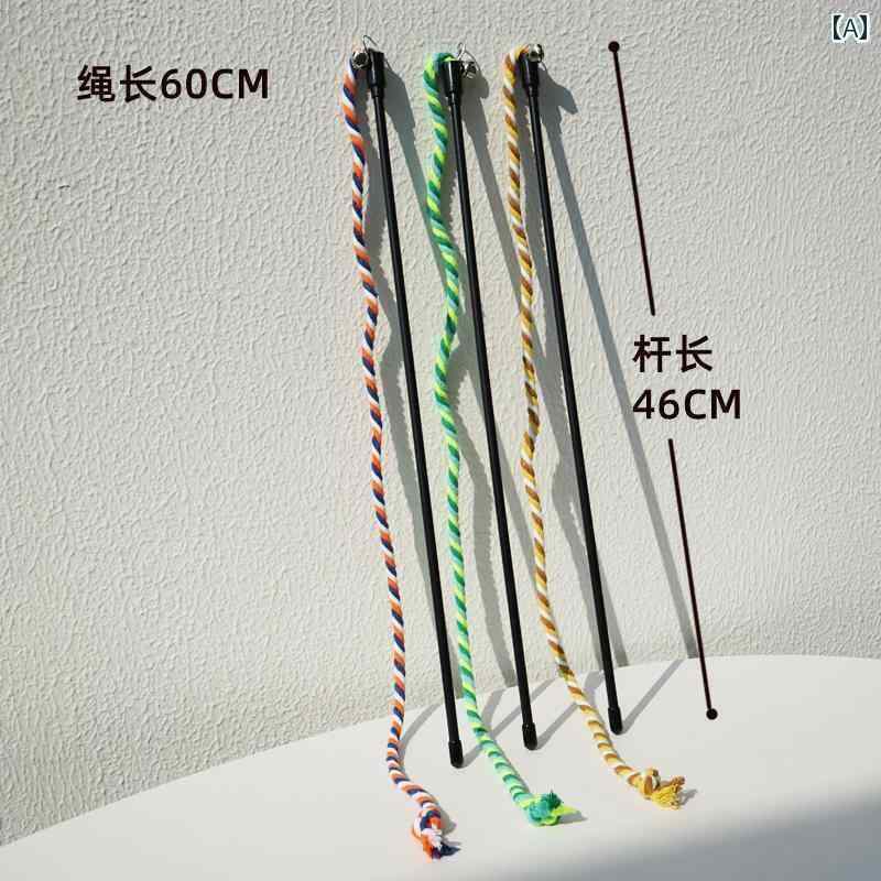 猫用 おもちゃ かわいい 猫じゃ らし 棒 猫用 おもちゃ 子猫用 体力 消費と 退屈 解消に。 良質な 長 ロープで 歯ぎしりや 噛みつきに 強い。