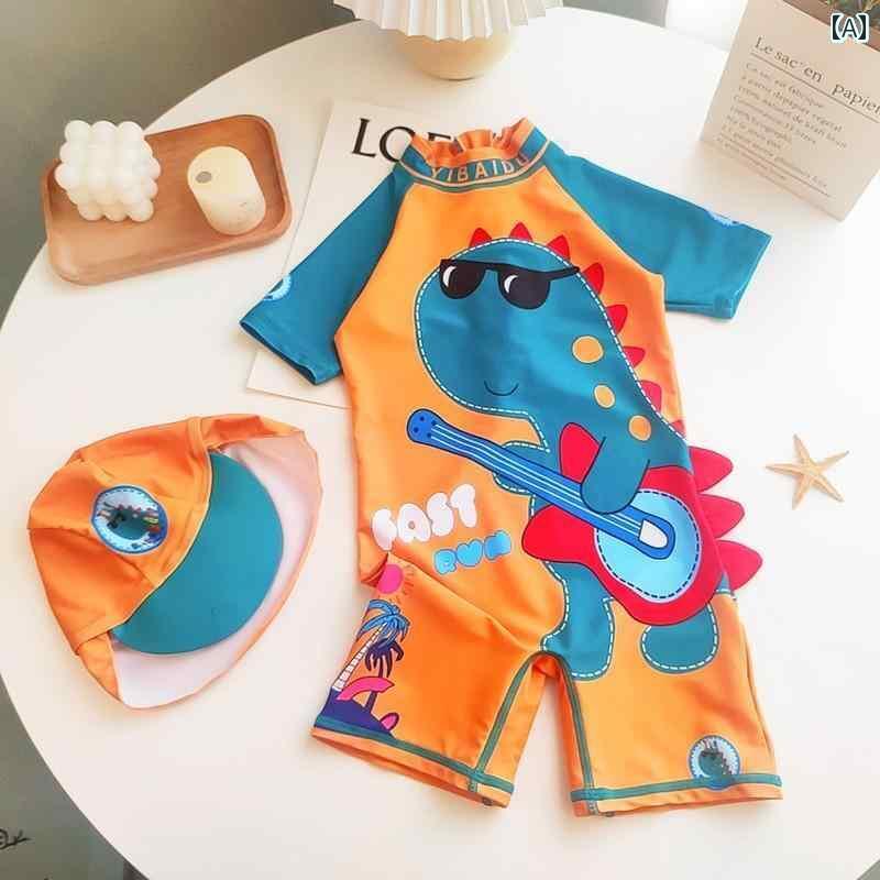 水着 ベビー用 男の子用 子供用 水着 ワンピース 男の子 恐竜 韓国 小中型 子供 ベビー 温泉 速乾 かわ..