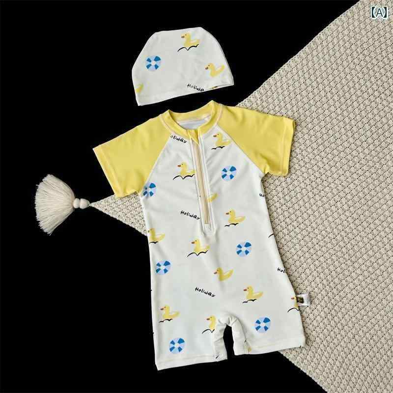 水着 ベビー用 男の子用 男の子 夏用 水着 ベビー ワンピース 半袖 速乾 ハイハイ スーツ ロンパース