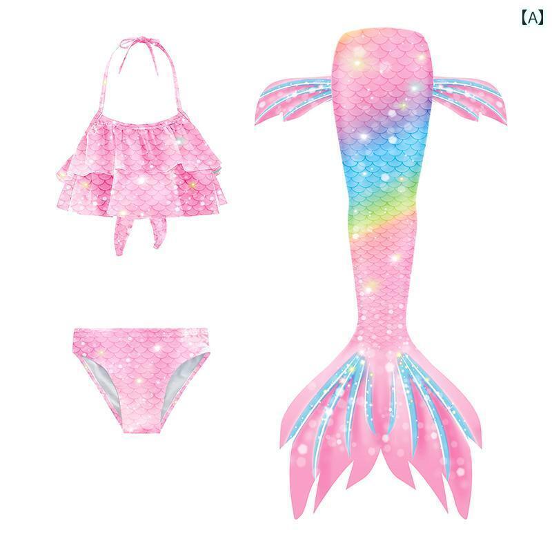 女の子用 かわいい マーメイド マーメイド テール 子供服 水着 女の子 スプリット ベビー プリンセス ドレス ビキニ 夏 ワンピース
