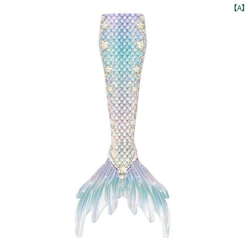 女の子用 かわいい マーメイド 女の子用 マーメイド テール 子供用 水着 大人用 親子用 中大 サイズ プリンセス ドレス スプリット ビキニ 夏