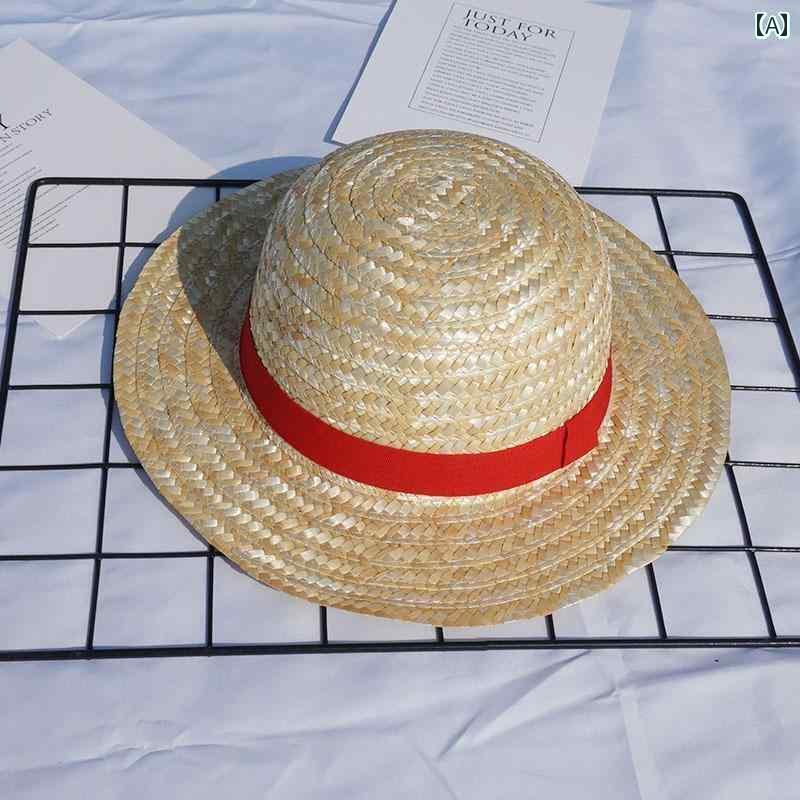 キッズ かわいい 麦わら帽子 子供用 麦わら 帽子 夏の アウトドア 旅行用 日焼け防止 つば 広 レジャー..