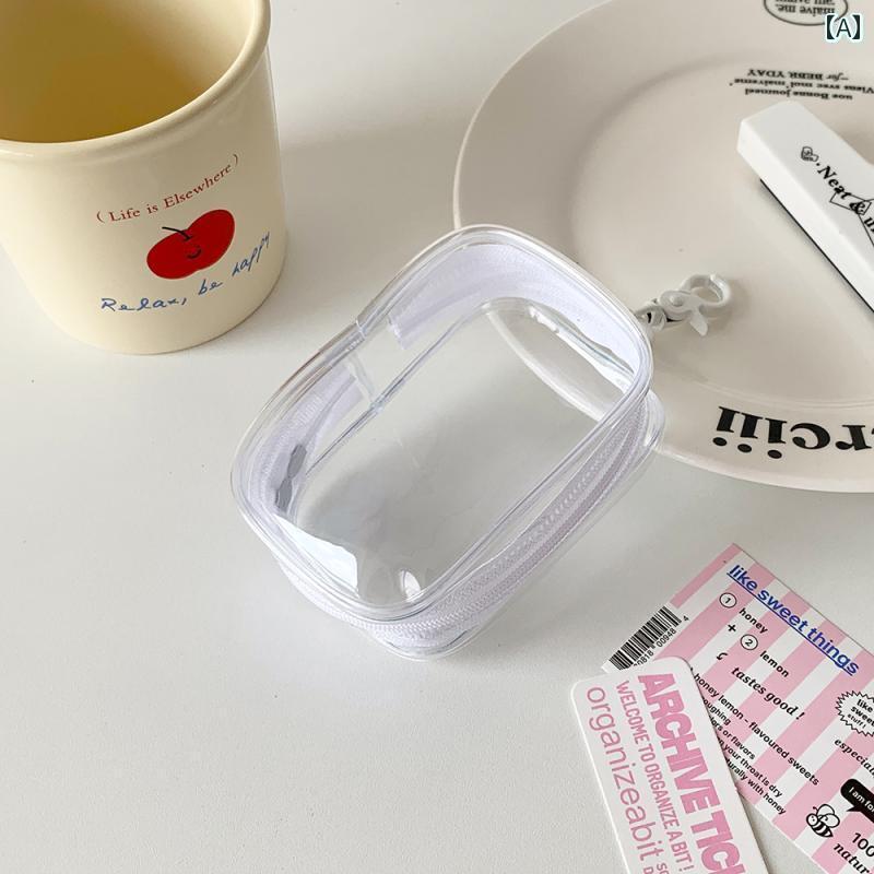 小物 アクセサリー バッグ レディース PVC 透明 ブラインド ボックス 収納 バッグ 赤ちゃんの 歩行 人..