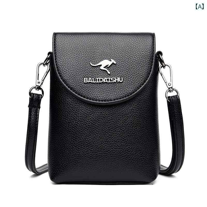 小物 アクセサリー バッグ レディース バリ カンガルー レザー ミニ クロス ボディ スマートフォン バ..