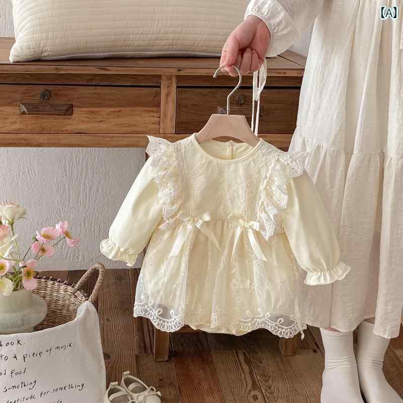 かわいい ドレス ベビー 100日 ベビー 服 春服 おしゃれ スイート スカート 女児 満月 祝 1歳の 誕生日..