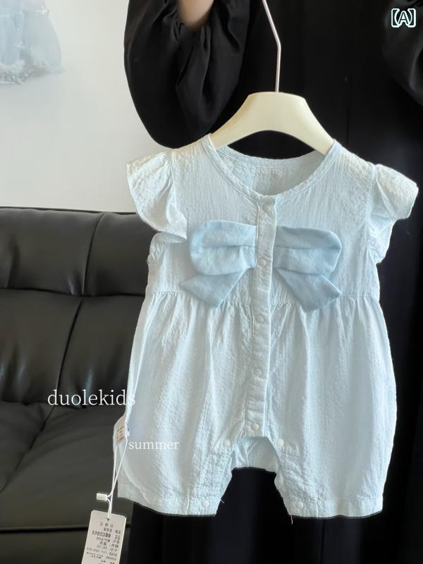 かわいい ドレス ベビー 【お 宝 アイテム】 ベビー 服 夏 女の子 ワンジー 薄手 満月 プリンセス ロン..