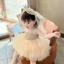 赤ちゃん用ドレス かわいい 1歳の ドレスの 女の子 ティアードスカートの 夏の 赤ちゃんの ドレス スタイリッシュな メッシュの 誕生日の プリンセス 赤ちゃん
