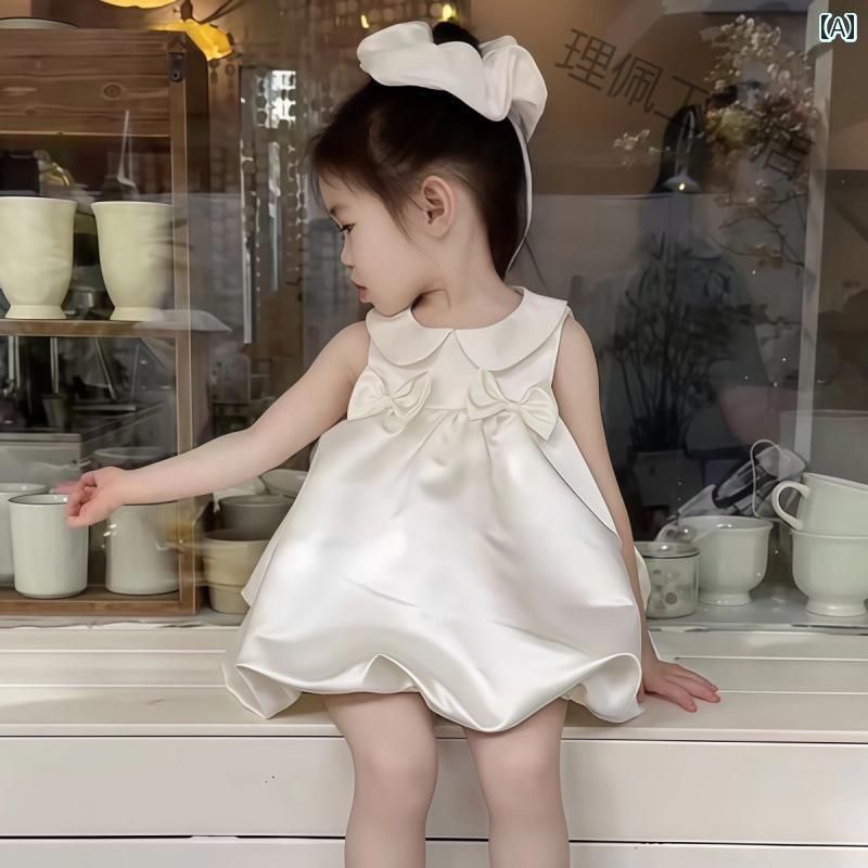 赤ちゃん用ドレス かわいい 女の子 夏用 ベビー ドレス 満月の 誕生日 パーティー プリンセス スタイリッシュな 高級 グラブ ウィーク