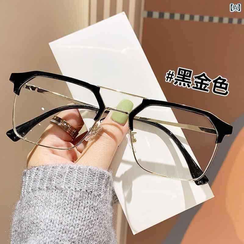 老眼 メガネ 高齢 軽量の ダブルビーム レトロ メンズ 老 眼鏡 メタル ビジネス スタイルは 乱視と ブルー ライト 防止 ゴーグルを 装備 できます。
